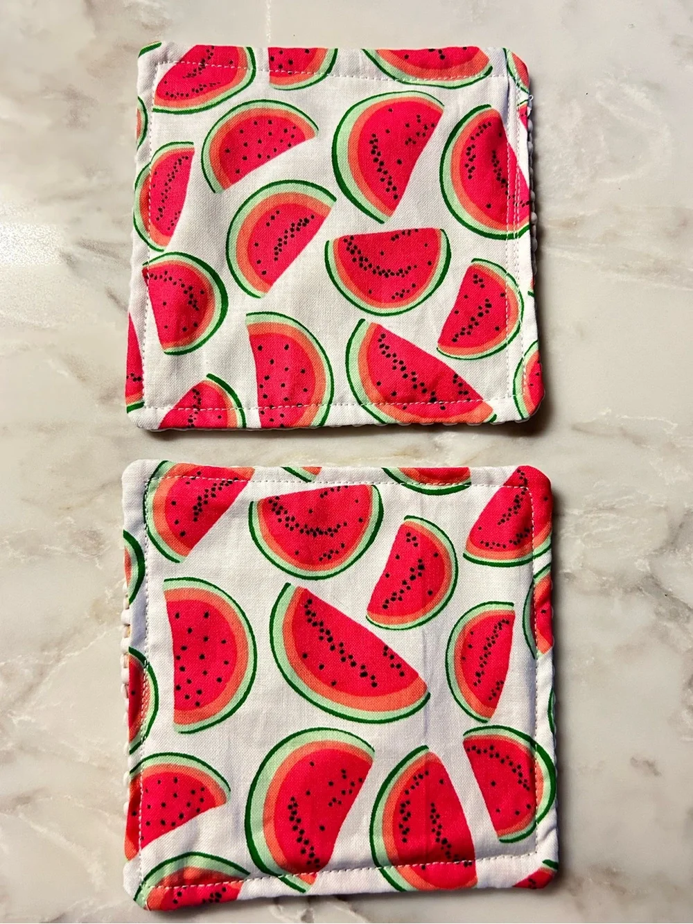 HAND CRAFTED Colorful Watermelon Non Slip Jar Grippers Opens Hard to Turn Lids